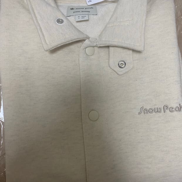 스노우피크x저널스탠다드 코튼 스냅 가디건