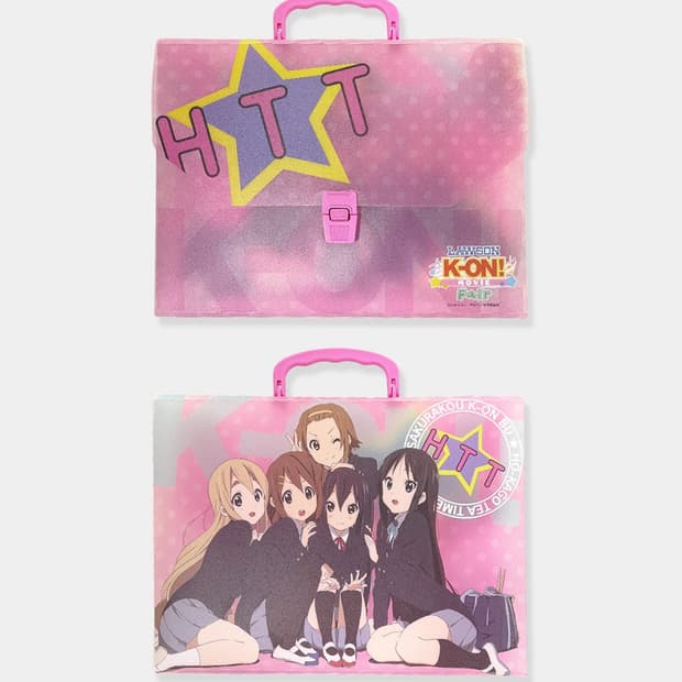 케이온! 무비 로손 페어 한정판 클리어 파일 케이스백