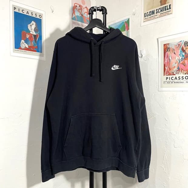 나이키 자수로고 후드티 