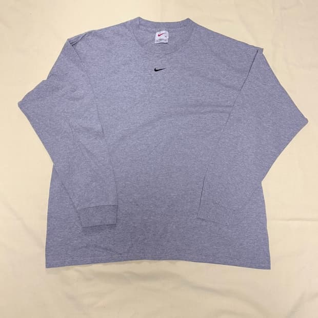 나이키 센터 스우시 롱슬리브 90~00s 차콜