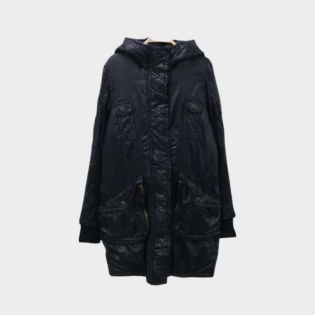 마우지 울 혼방 후드 자켓 63329