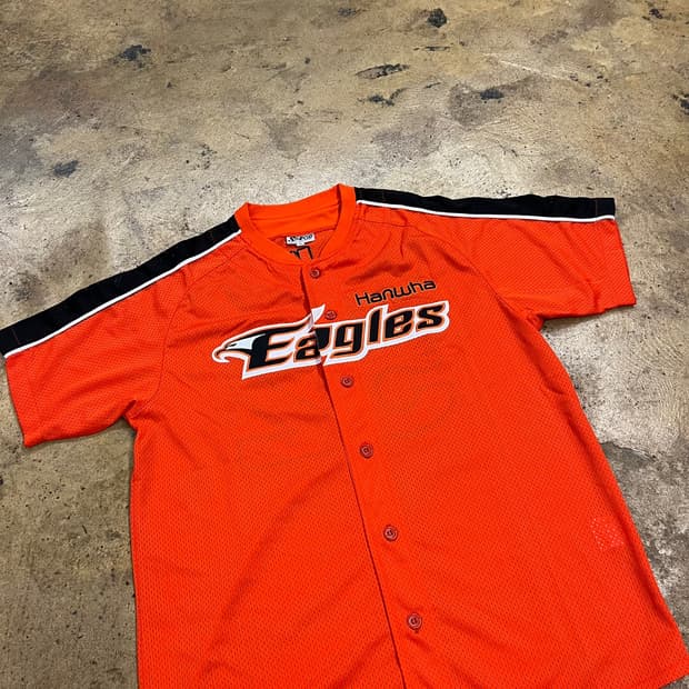 [ 100 ] 한화이글스 52 김태균 반팔 야구 유니폼 b17