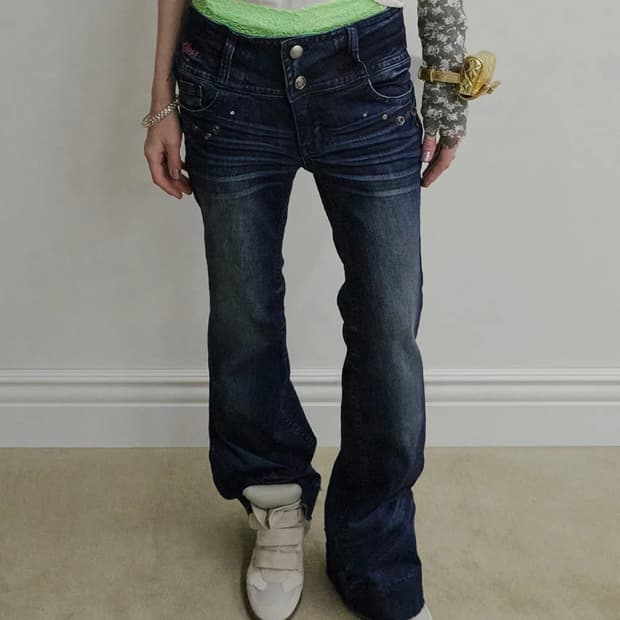 스컬프터 diy bootcut denim indigo