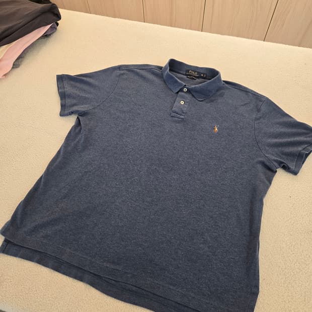 폴로 랄프로렌 네이비 반팔 카라티 XL (공용)