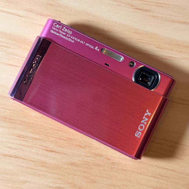 최상급˘◡˘ 소니 사이버샷 DSC-T90 레트로 쨍한 핑크 빈티지디카