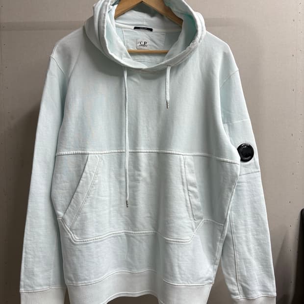 cp 컴퍼니 화이트 블루 후디