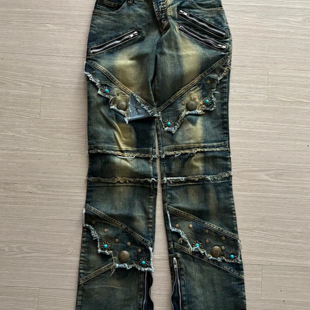 일본 빈티지진 y2k  갸루