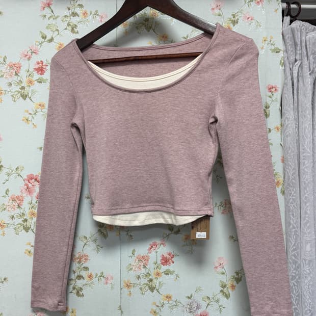 크롭 레이어드 슬리브