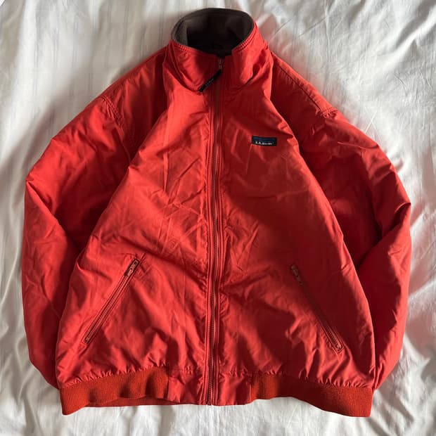 [XL] 90s 엘엘빈 ll bean 웜업 자켓 오렌지