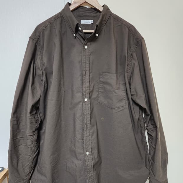 나나미카 버튼 다운 윈드 셔츠 브라운 XL