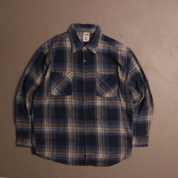 디키즈 플란넬 체크 워크셔츠 A1669
