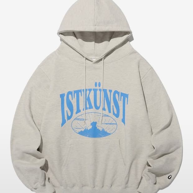 새제품 이스트쿤스트 선셋 베어 후디 후드티 오트밀 