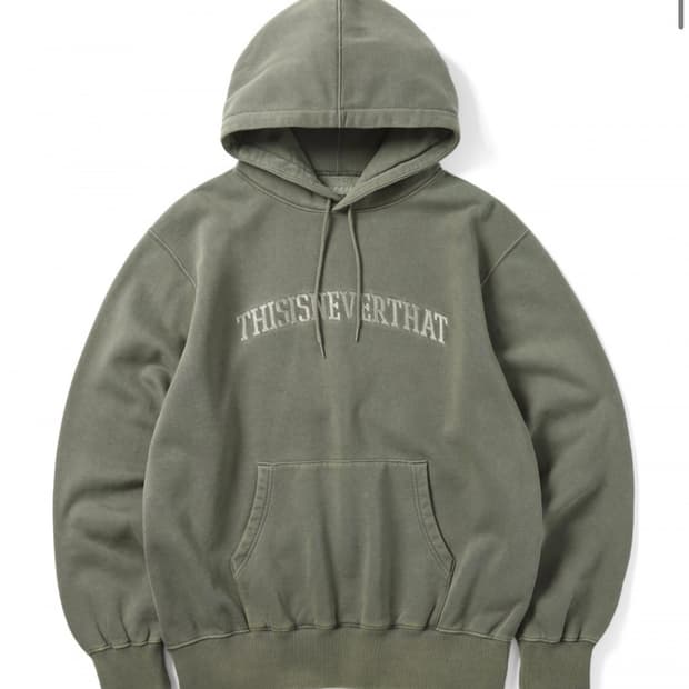 디스이즈네버댓 아치 로고 후드티 머드