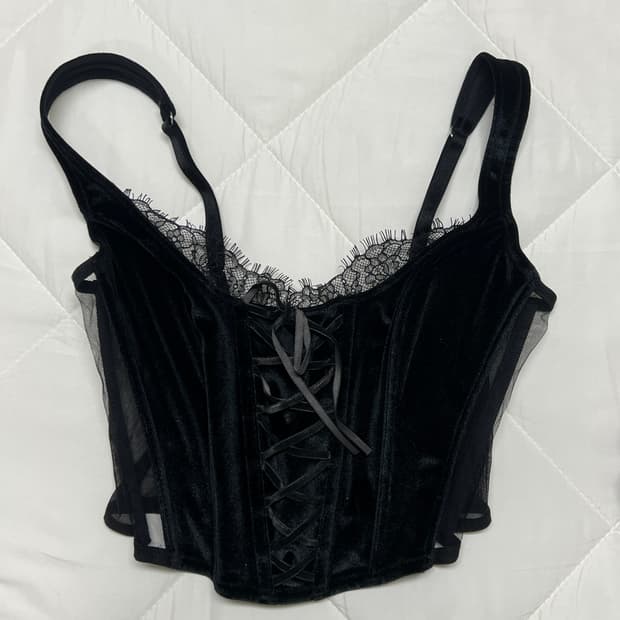 Victoria’s Secret Velvet Corset Top S