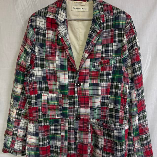 유니버셜(유니버설) 웍스 패치워크 자켓 (universal works)