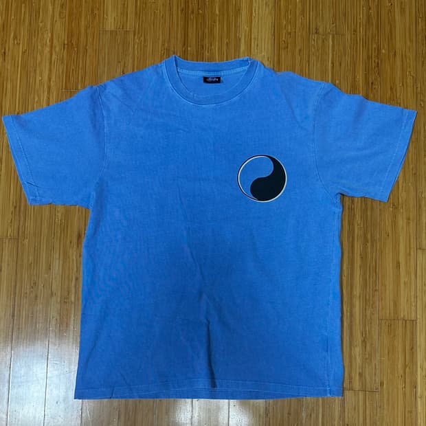 스투시 x 아워레가시 드롭 쉐도우 티셔츠 블루