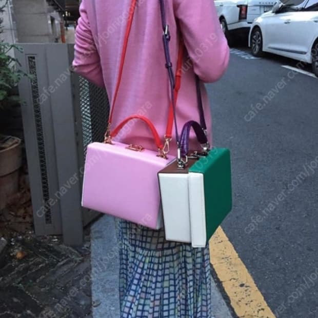 옷집사 드부백 이혜영 기은세 크로스 탑핸들 숄더백 핑크