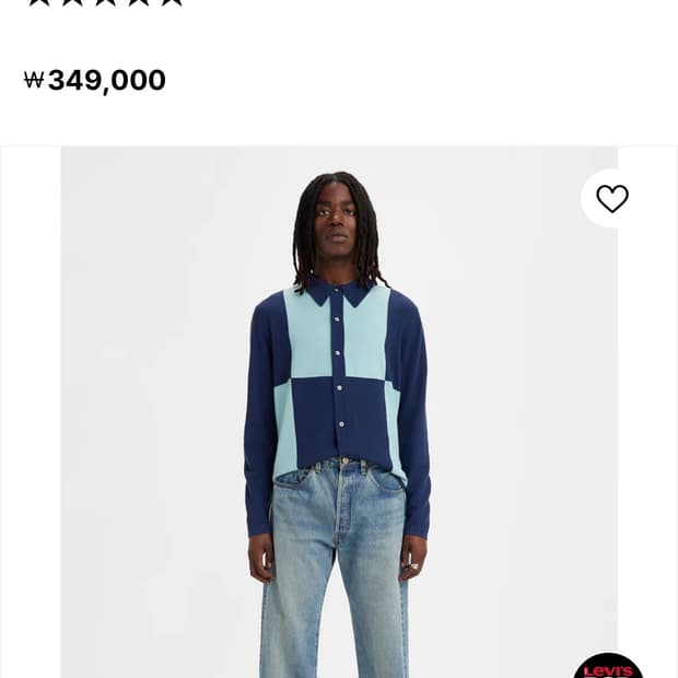 리바이스 55501 lvc 블랙잭 30/30