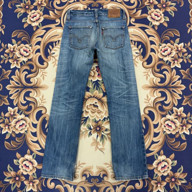 (30)리바이스 Levis 523 워싱 데님팬츠