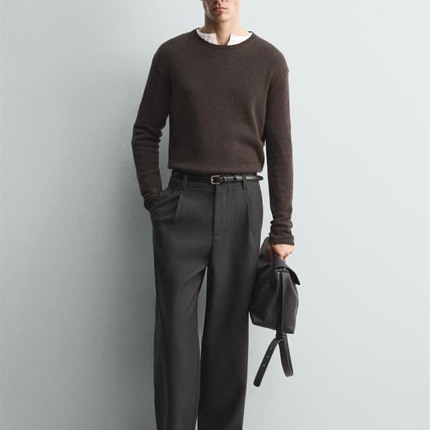 자라 / 울 블랜드 니트 리미티드 에디션 / 브라운 / M