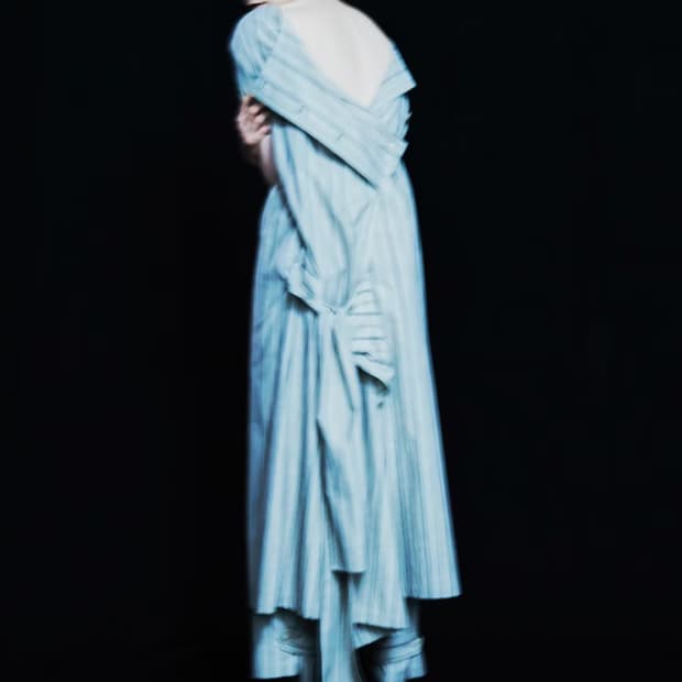 요지야마모토 24ss 스트라이프 와이드 팬츠