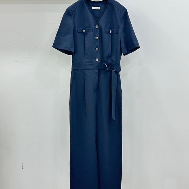 잇미샤 벨티드 점프슈트