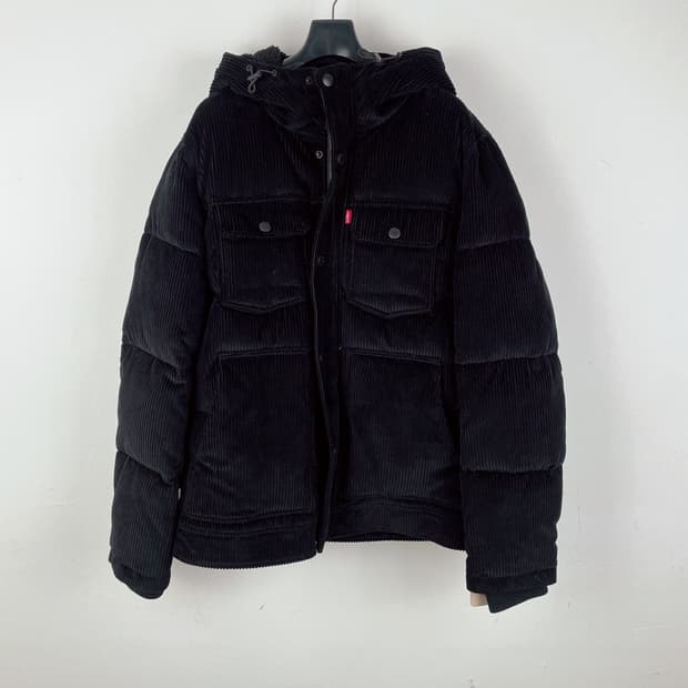 (정품/새상품) LEVIS 리바이스 남성 블랙 코듀로이 후드 자켓