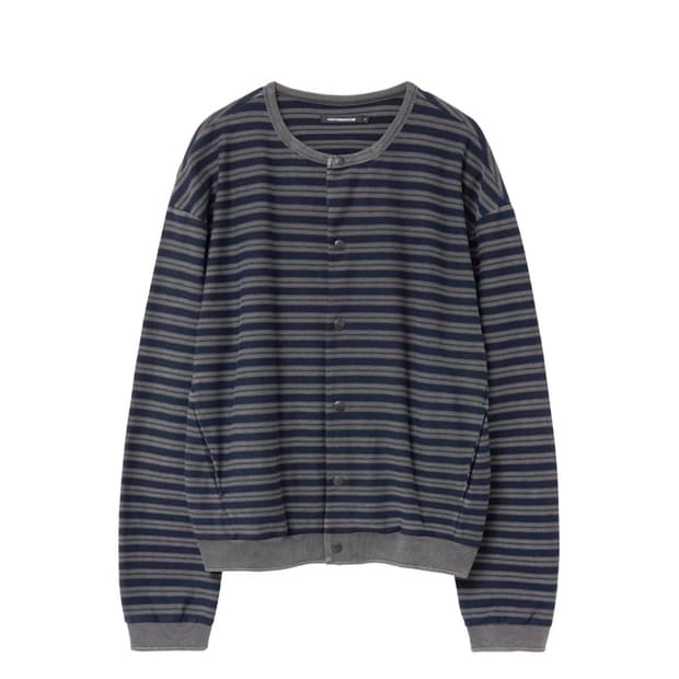 해칭룸 Stripe Cardigan Blue 4