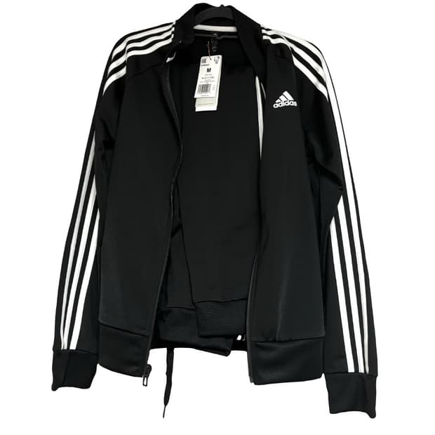 아디다스 삼선 트랙탑 블랙 세트 