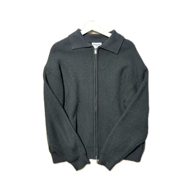 굿라이프웍스 니트 집업 - 그린