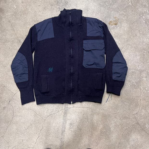 90‘s 독일군 커맨드 울 니트 집업 