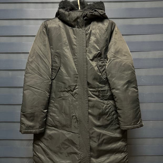 베네통 여성 야상 롱패딩 m