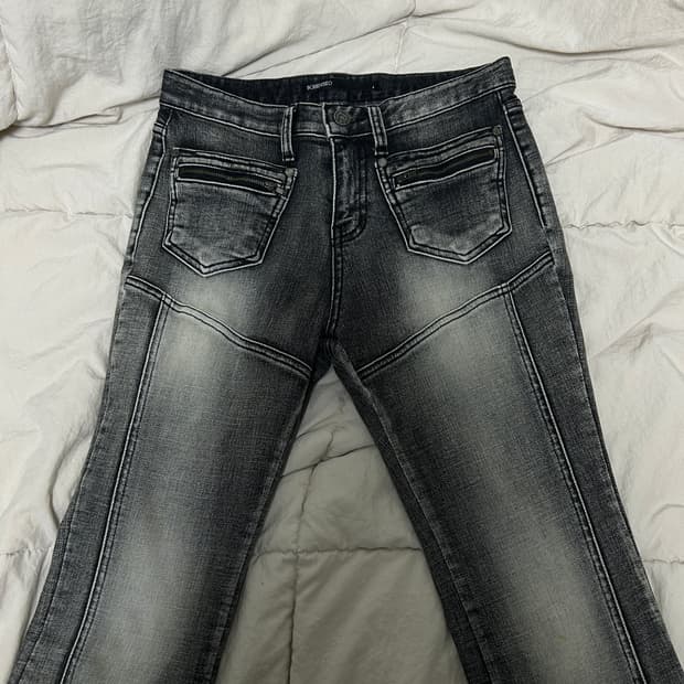 보헤미안 워싱데님팬츠 