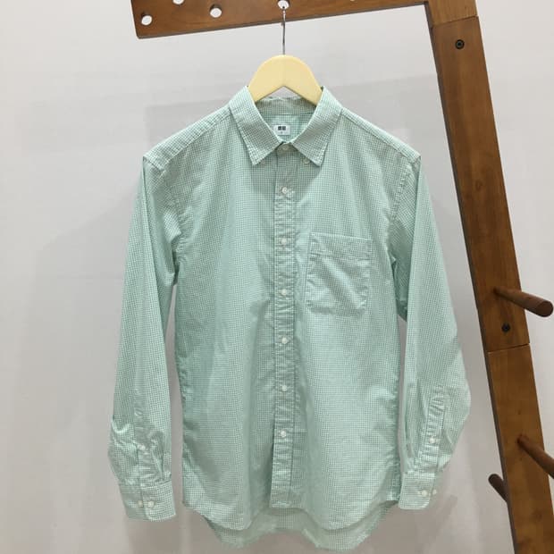 유니클로 브로드클로스 체크셔츠