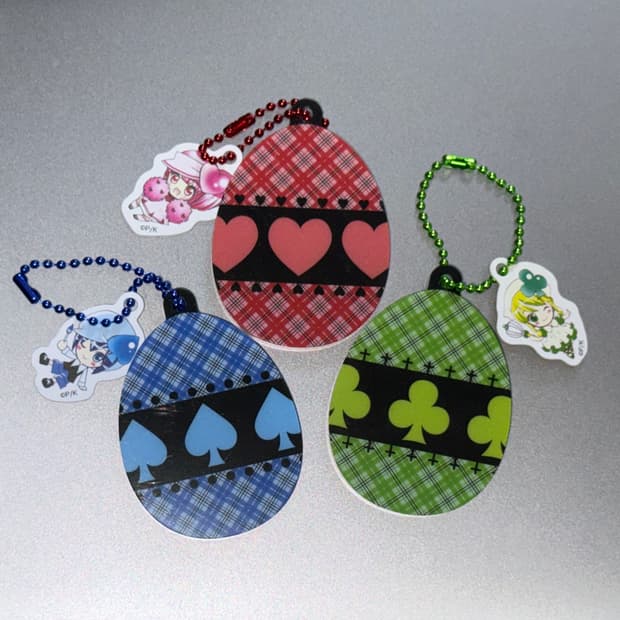 캐캐체 거울 키링 란 미키 스우 아무 수호알 캐릭캐릭체인지 굿즈