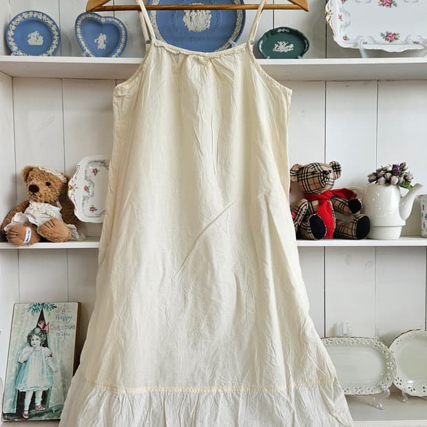 내추럴 코튼 슬립 원피스