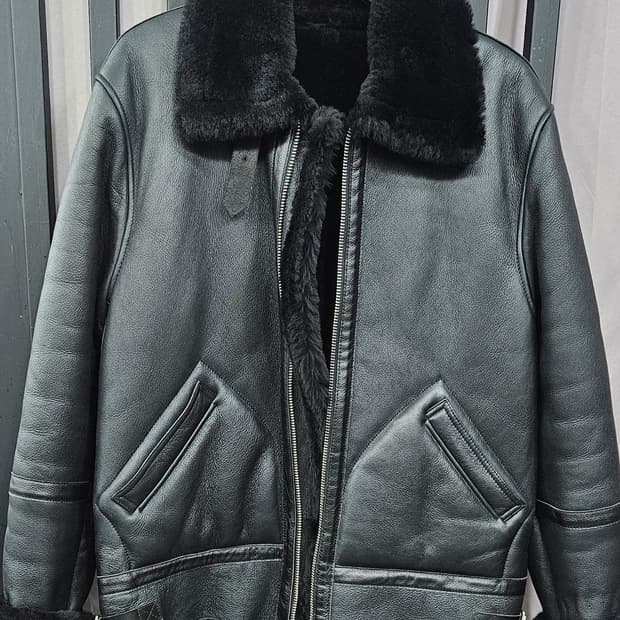 엑스톤즈(XTONZ) B-3 양가죽 무스탕 자켓 L