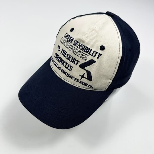 VTG 빈티지 레터링 네이비 볼캡 모자