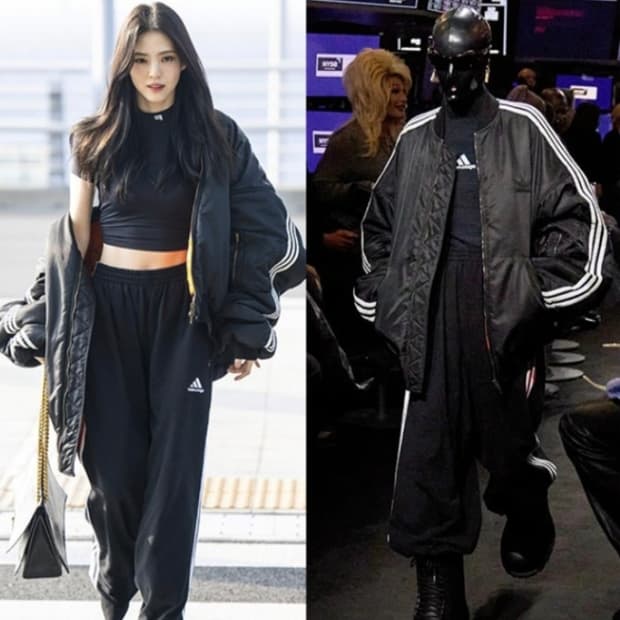 발렌시아가 x 아디다스 봄버자켓