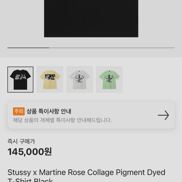 스투시 마틴로즈 반팔 L