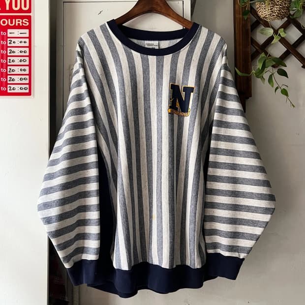 [XL]90's Made in USA NAVAL 아카데미 스웻셔츠
