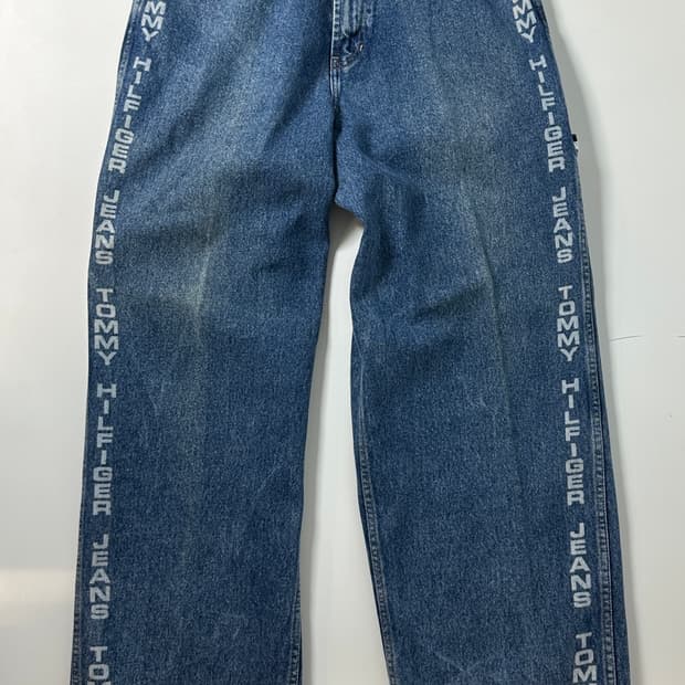 90s tommy 스펠아웃 카펜더 데님 