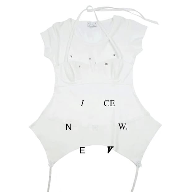 Venicew lingerie t shirt white