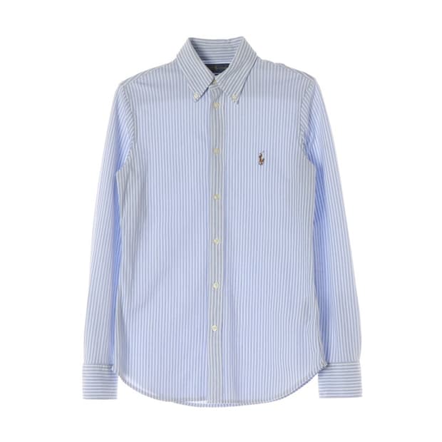 랄프로렌 블루 스트라이프 커스텀핏 셔츠 M