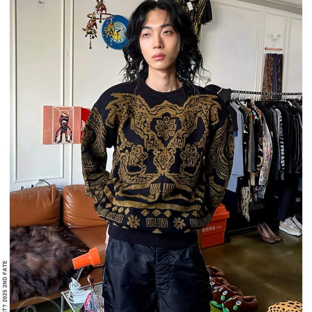 1980-90s Modigliani Italy Anticque Knit