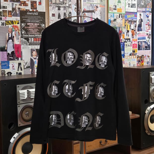 빈티지 펑크 스컬 프린팅 롱슬리브