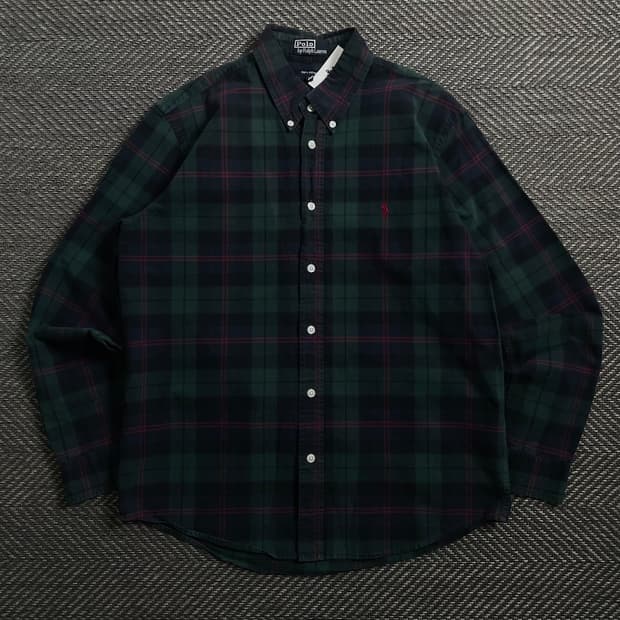 폴로 랄프로렌 체크 블럭 박시핏 셔츠o 4182