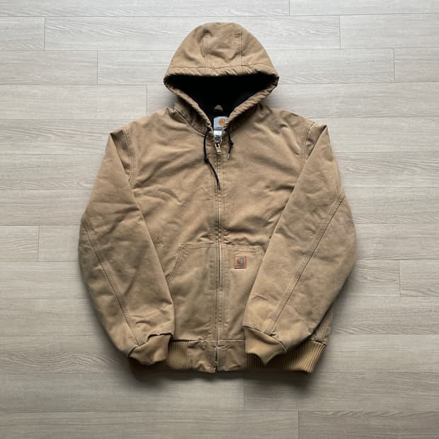 칼하트 j130 CML 카멜 액티브 자켓 샌드스톤