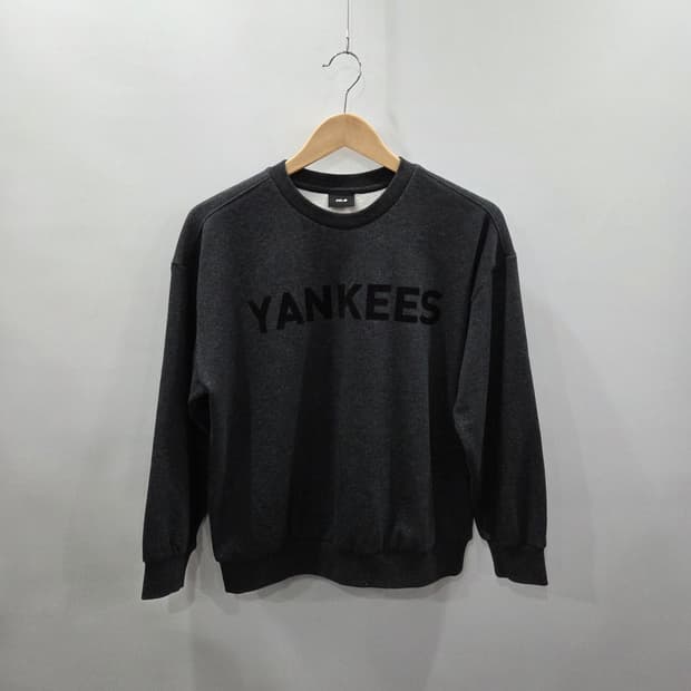 MLB 키즈 프린팅 기모 맨투맨 딥그레이 13Y