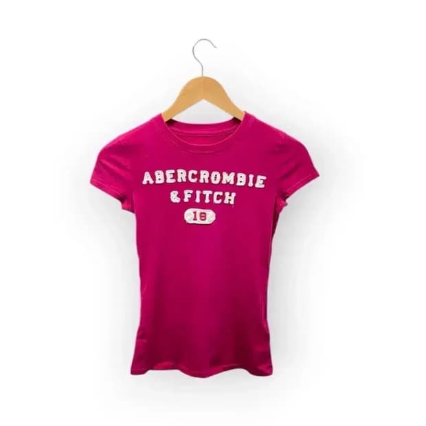 아베크롬비 Y2K 슬림핏 핑크 티셔츠 XS